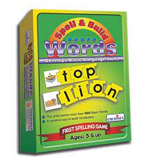 Creatives Spell & Build Words, Vocabulary Game, Age 5 and Above, Spelling Game