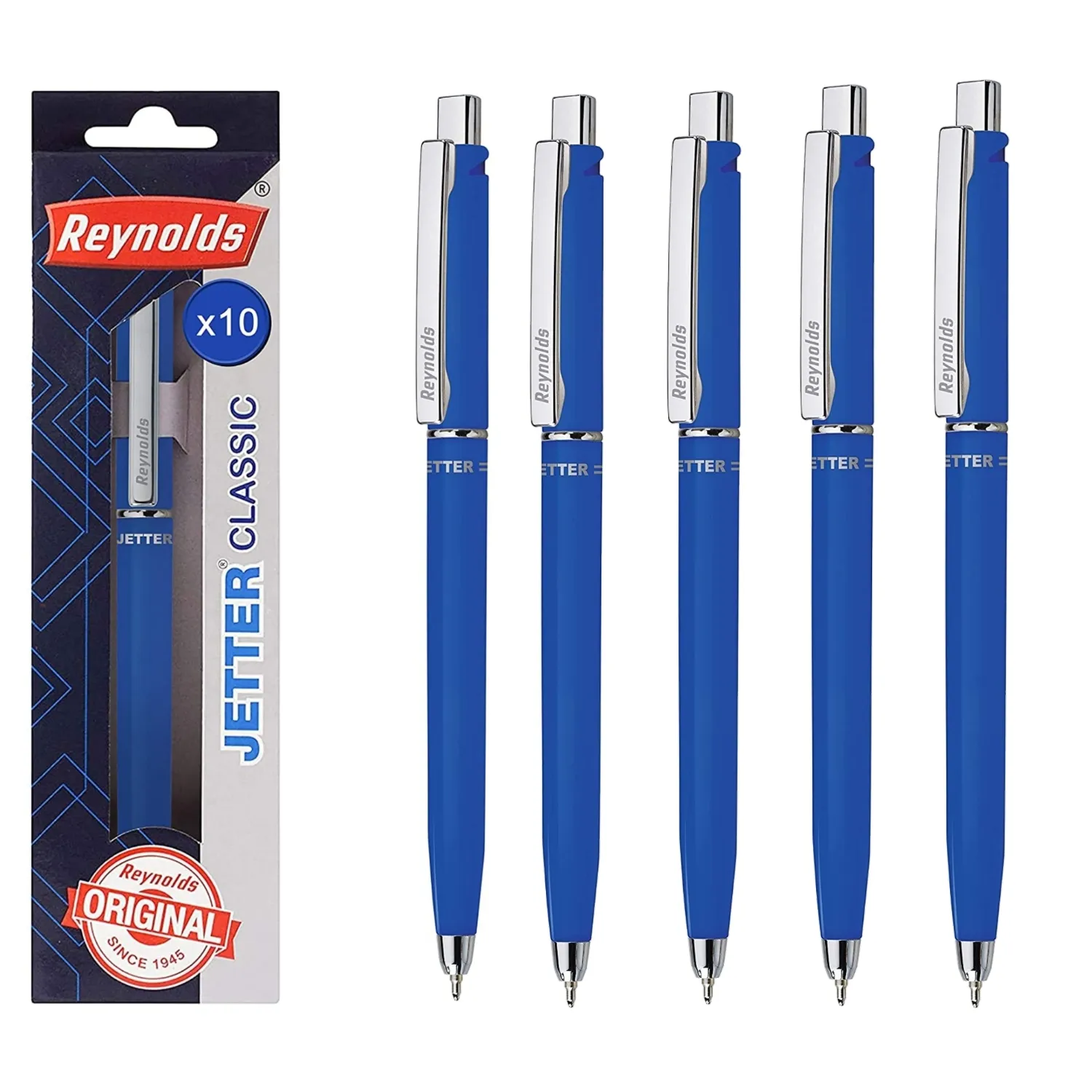 Reynolds Jetter Classic Ball Pen Blue Pack of 5
