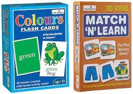 Creatives Colours Flash cards, 40 Activity Cards, Age 2 & Above