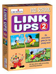 Creatives Link Ups 2, Pre- School, 10 Two Piece self correcting matching puzzles, Age 2 and above