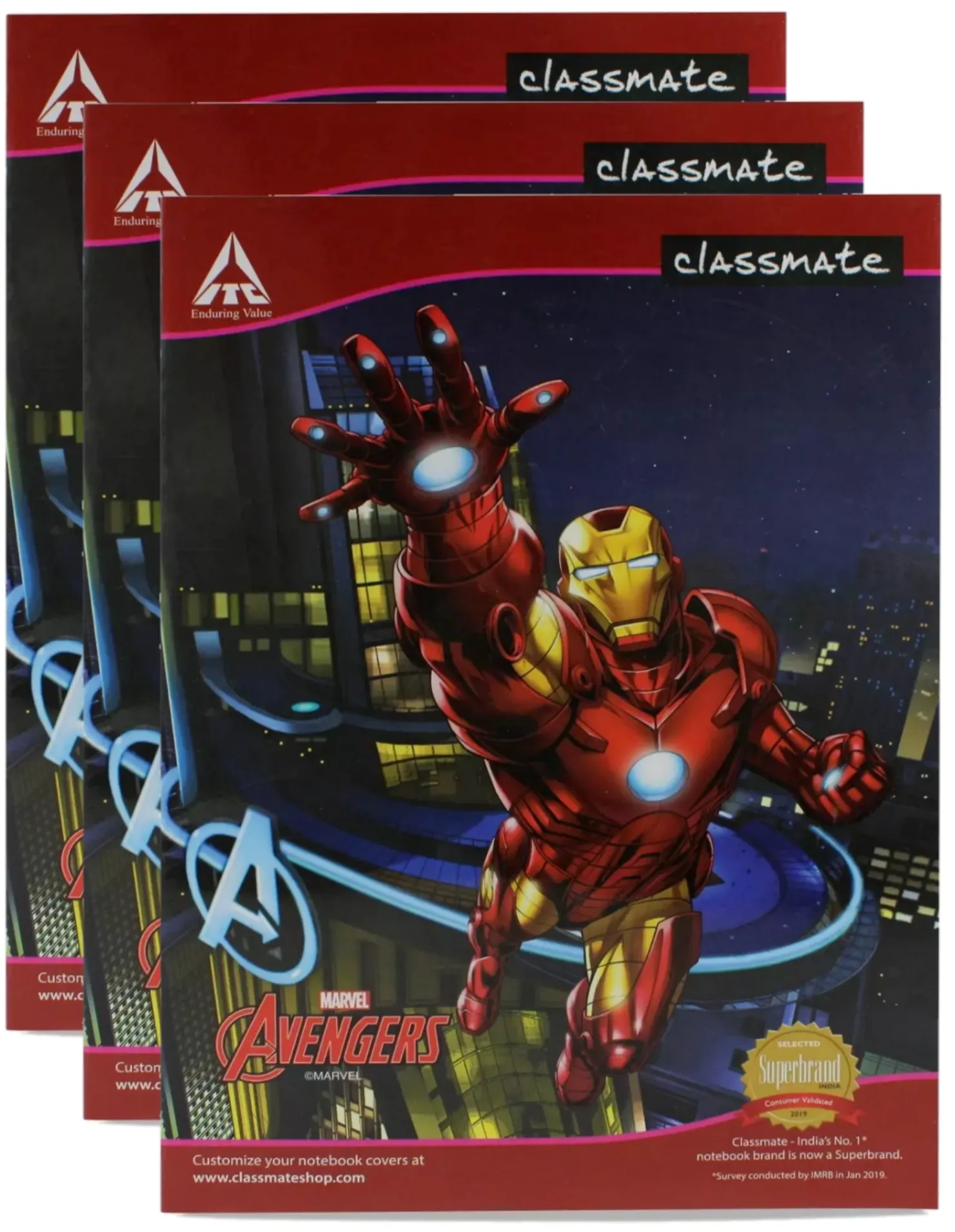 Classmate A4 Size Long Notebook Soft Cover 29.7X21 cm 108 Pages Pack of 3