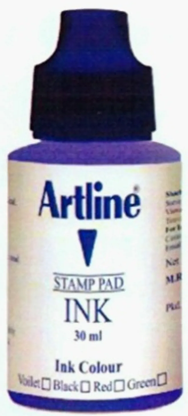 Artline Stamp Pad Ink Violet Ink 30 ML Pack of 1 Ink