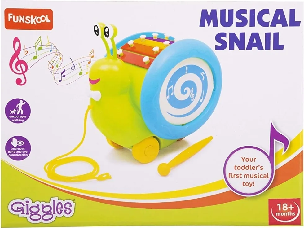 Funskool Giggles Musical Snail Multi Colour