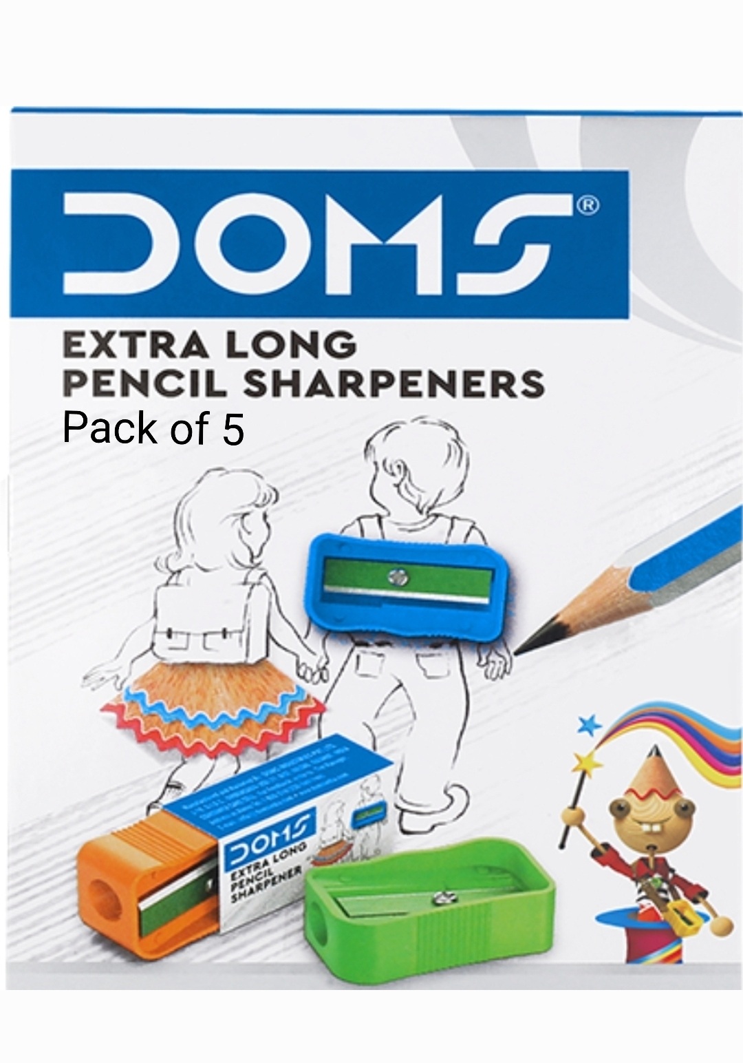 Doms Extra Long Pencil  Sharpener 1 Pack of 5 Sharpener