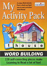 Creatives Word Building, Activity Pack, 220 Self- Correcting Pieces Pack, Age 4 & Above