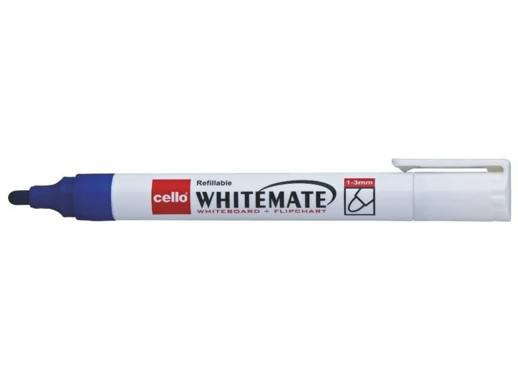 Cello Whitemate Pen White Board Marker Pen Blue Colour Pack of 1