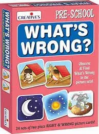 Creatives What's Wrong? Pre- School, Age 3 and Above, Card Puzzle