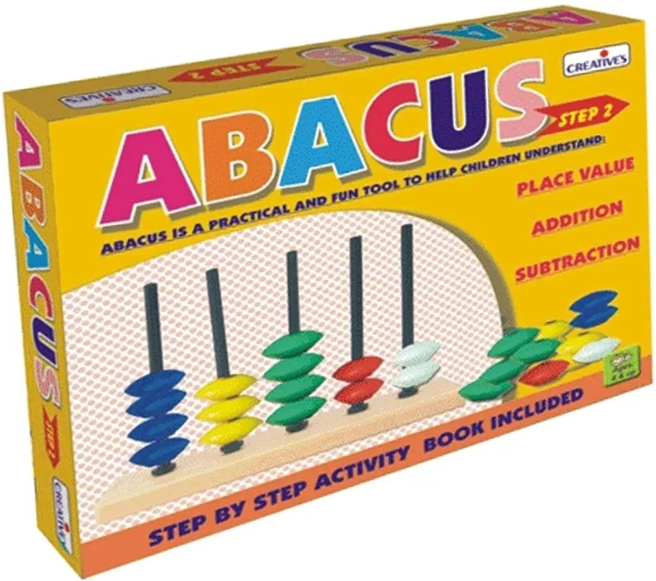 Creatives Abacus Step 2 Multi Colour With Activity Book
