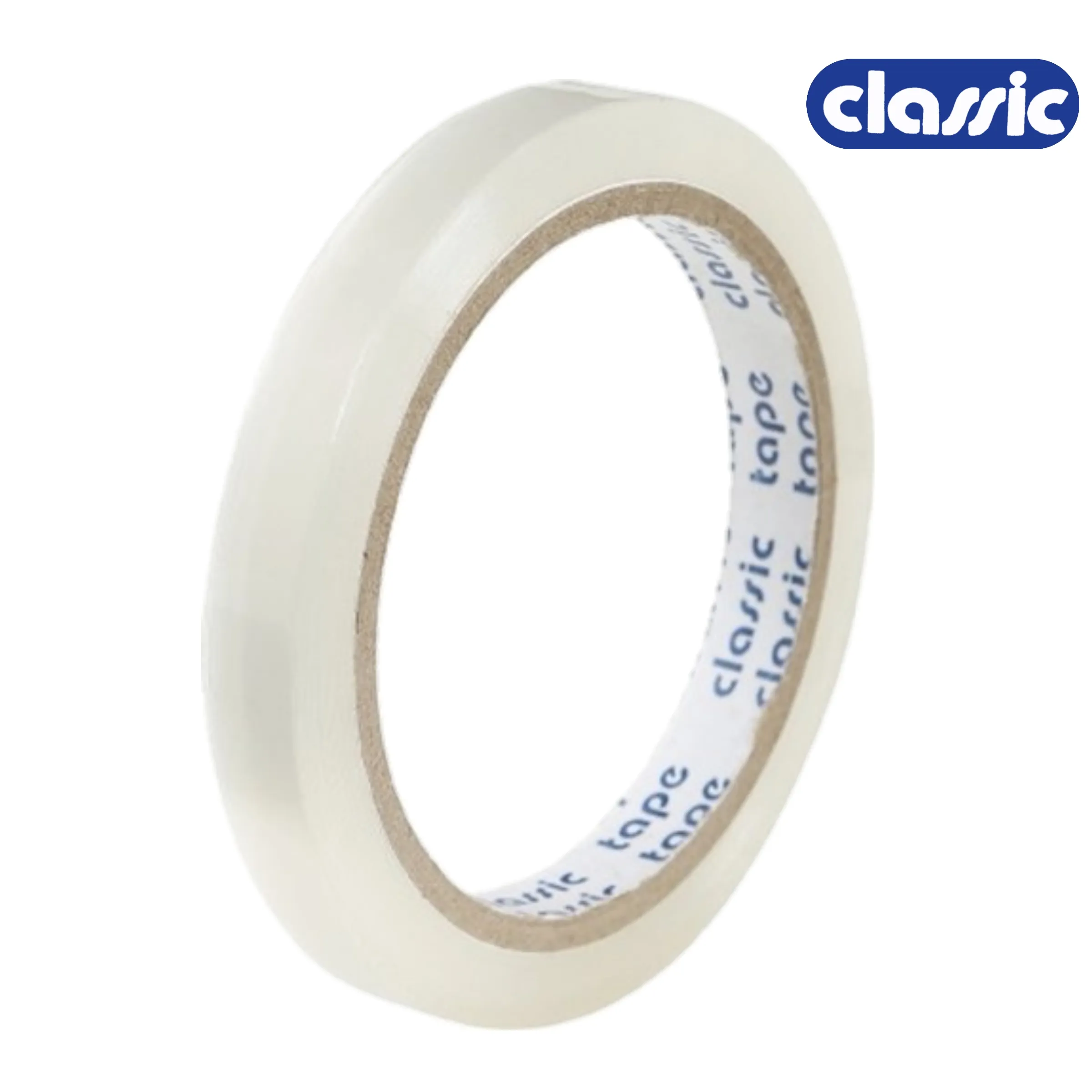 Classic 30 Micron 12 mm Transparent Self Adhesive Tape, Premium Quality, 1 Pack of 1 Roll