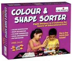 Creatives Colour & Shape Sorter, Age 3 & Above, Activity Book, Pattern Making Activities