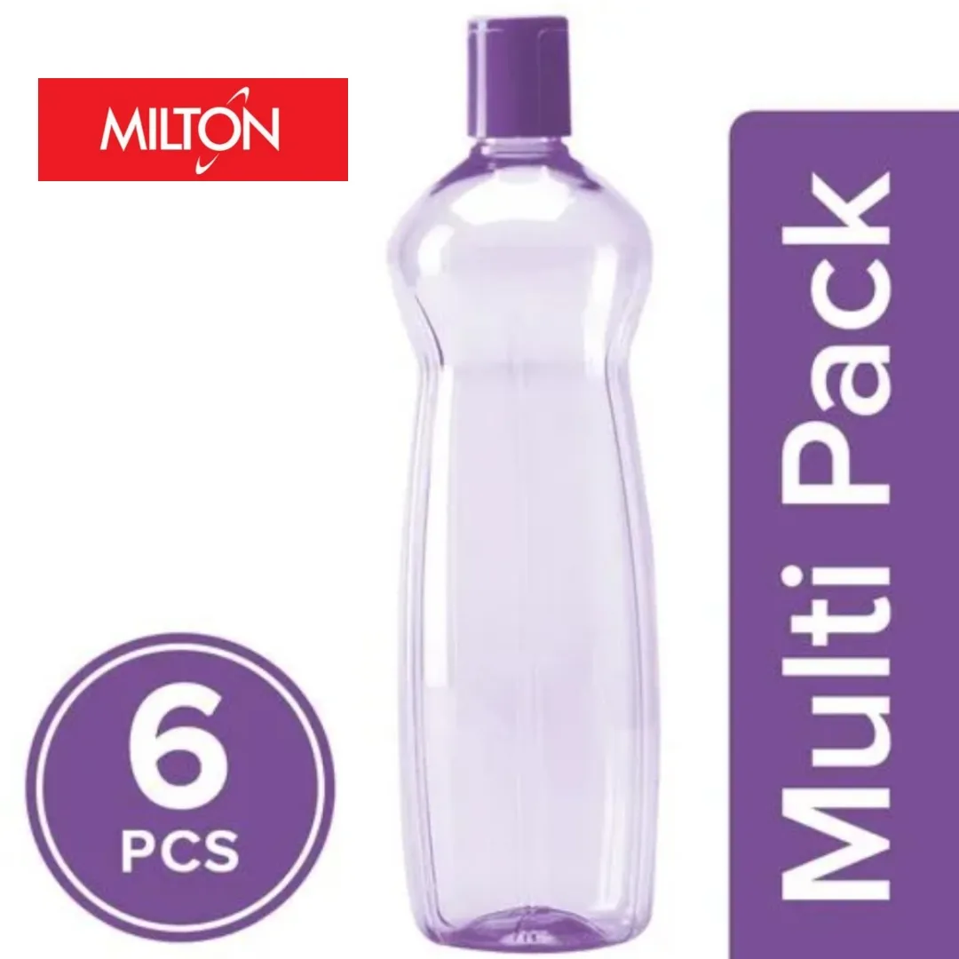 Milton Pacific 1000 Pet Water Bottles Set of 6, 1 Litre Each,