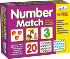 Creatives Number Match, Pre- School, Age 3 & Above, Association Game