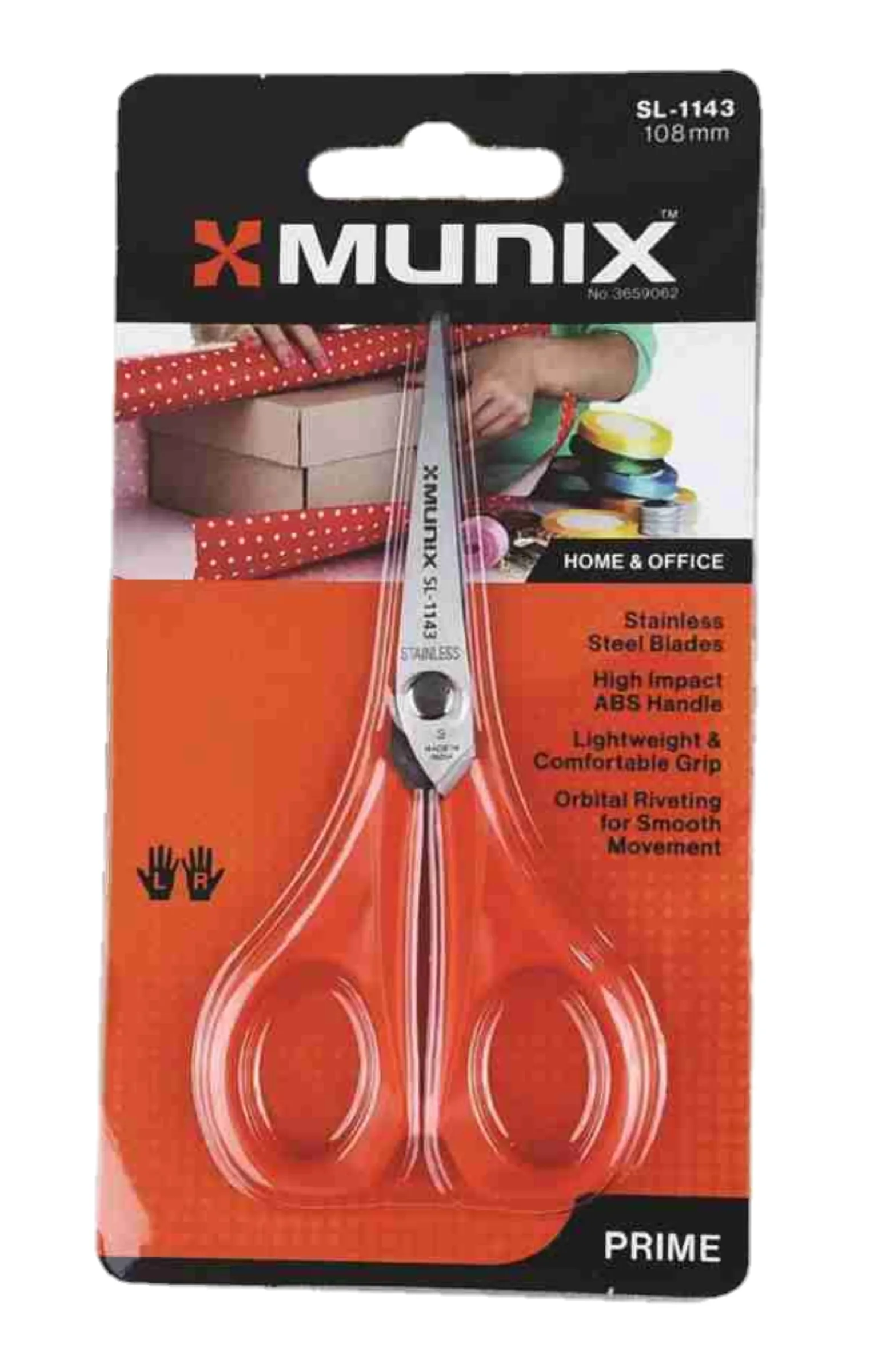 Kangaro Munix Scissors SL - 1143,  108 mm , ( General, Home & Office ) Pack of 1