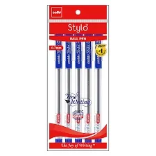 Cello Stylo Ball Point Pen 0.7 mm Blue Pen 5 Pack of 5 Pen 25 Pen