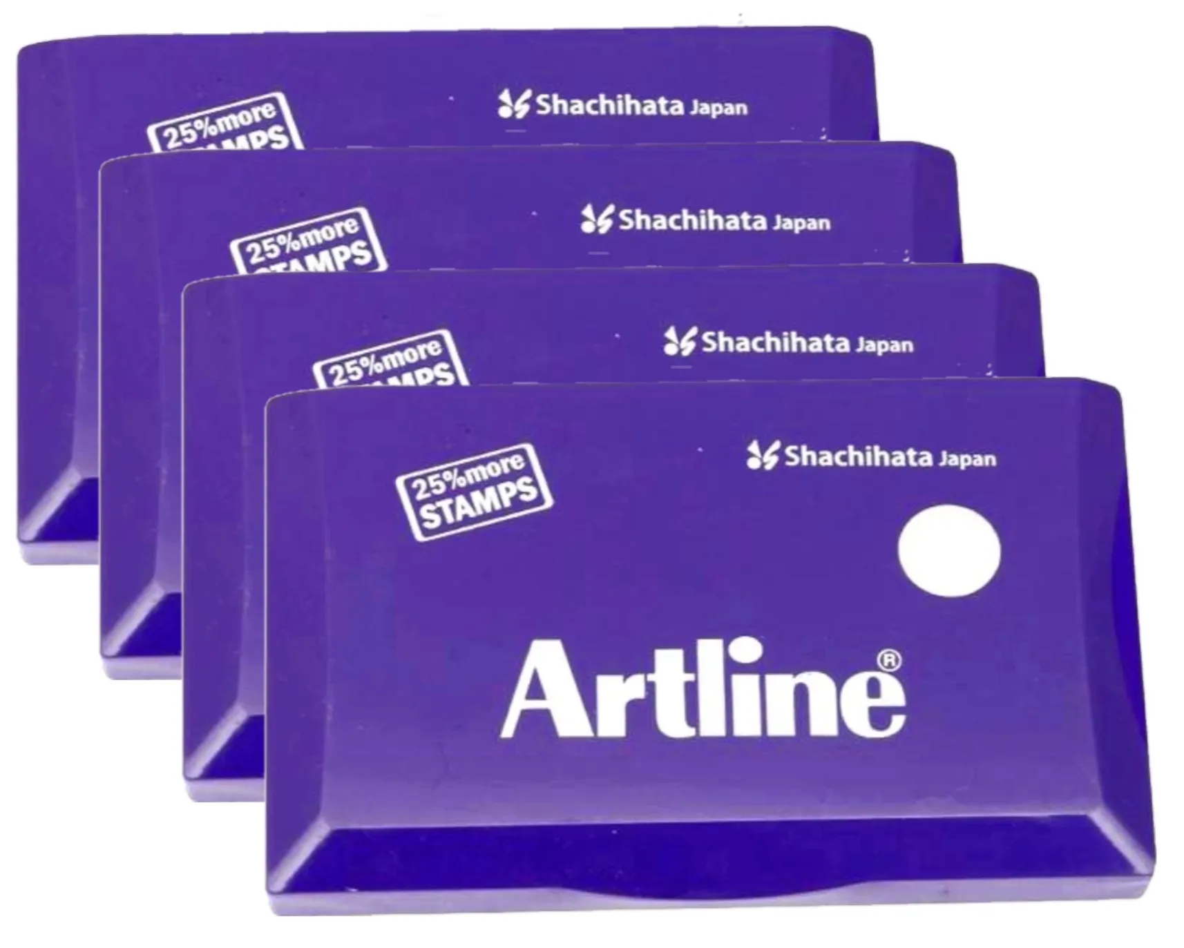 Artline Stamp Pad Small Size 101X61 MM Violet Ink  Pack of 4 Stamp Pad
