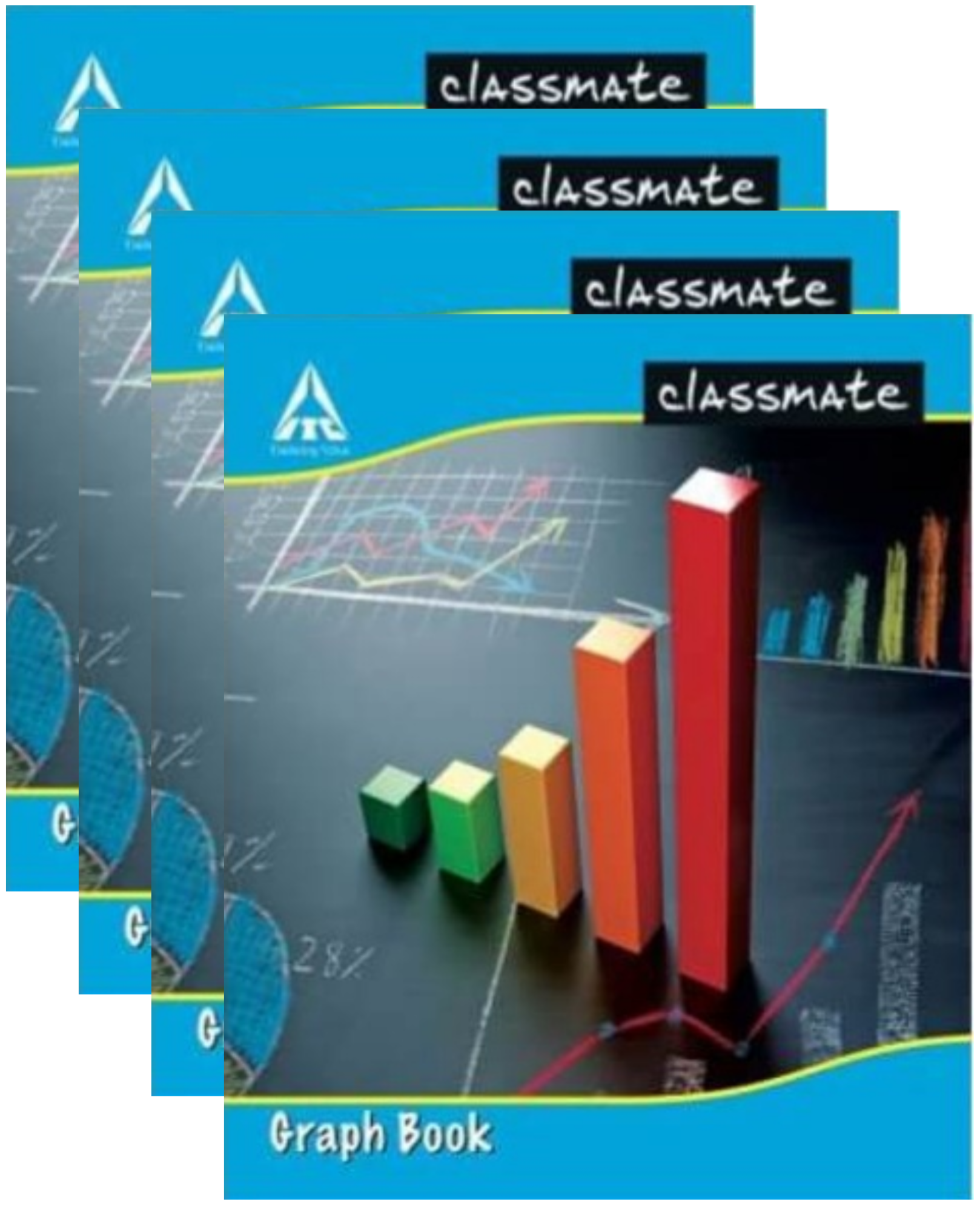 Classmate Graph Book 32 Pages Soft Cover 19X16 cm Pack of 4