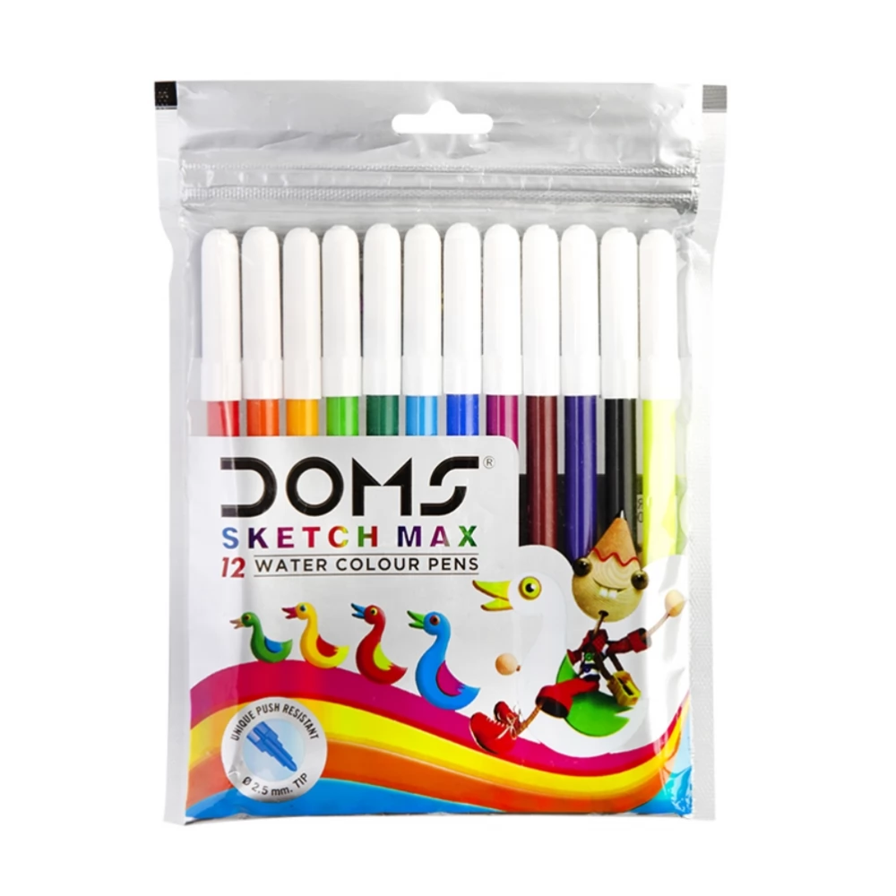 Doms Sketch Max 12 Shades Pen Pack of 5