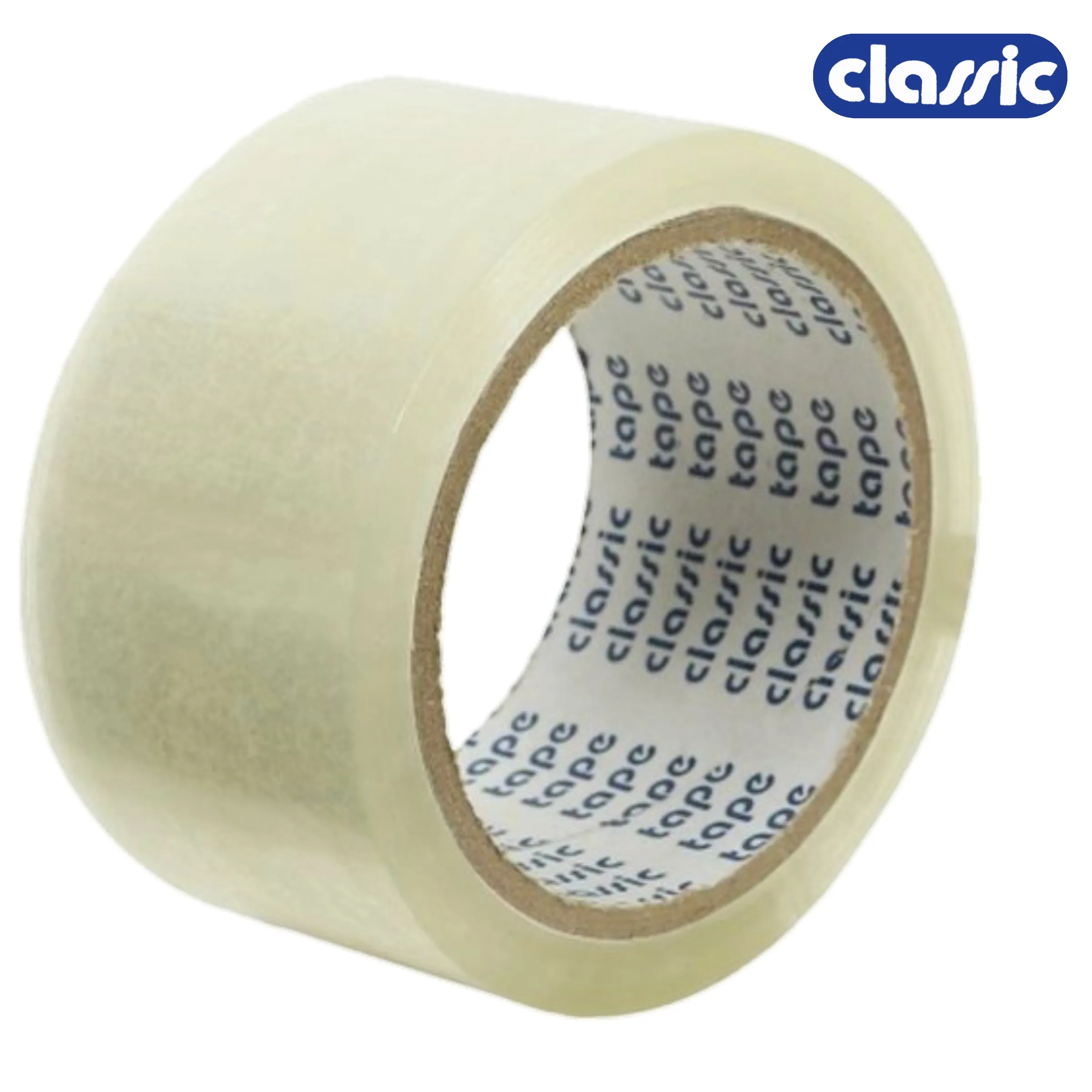 Classic 30 Micron 48 mm/2 Inch Transparent Self Adhesive Tape, Premium Quality,  Pack of 1 Roll