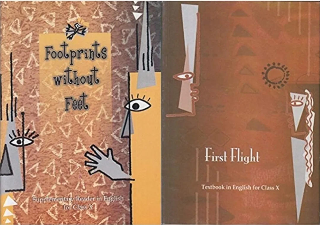NCERT FootPrints Without Feet- Supplementary Reader and First Flight English Text Book for Class 10 Set of 2 Books