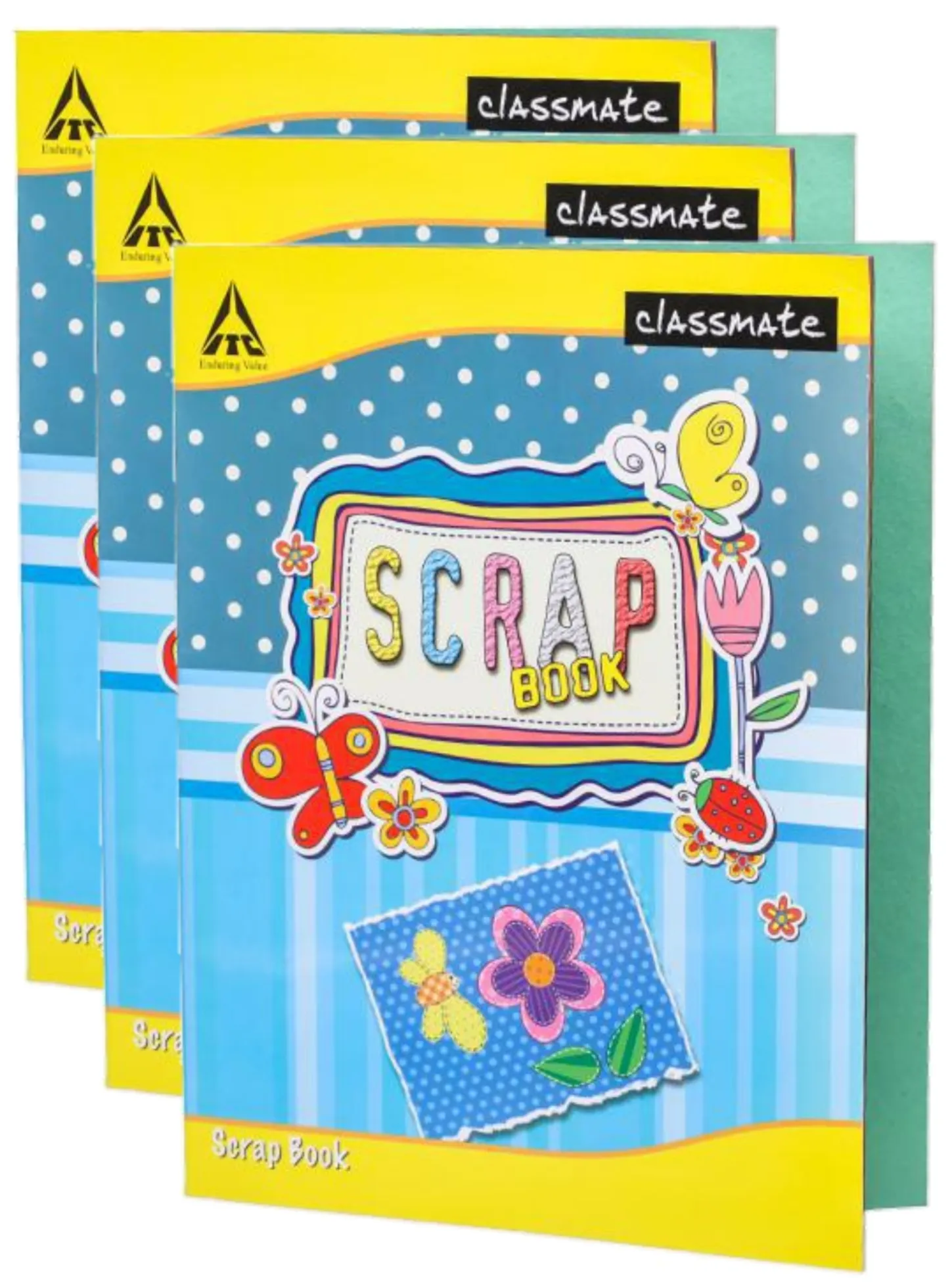 Classmate Scrap Book Soft Cover 32 Pages 28X22 cm Unruled Pack of 3