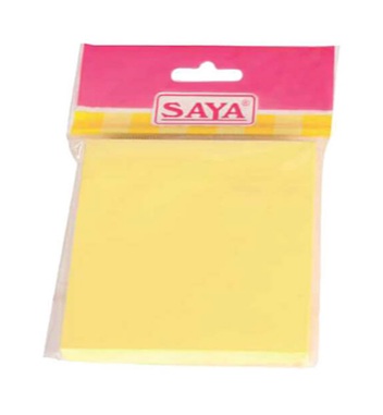 Saya Stick-eee Note Pads, 100 Sheets ,75X75mm, Pack of 1