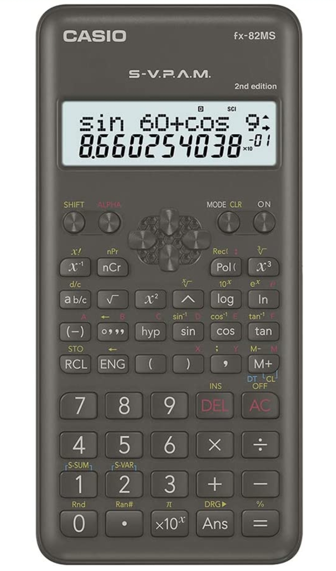 Casio FX-82MS 2nd Edition Non Programmable Scientific Calculator