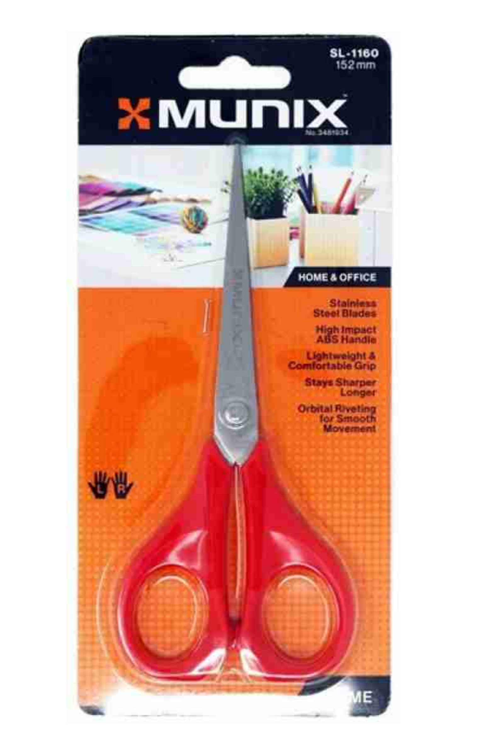 Kangaro Munix Scissors SL - 1160, 152mm , ( General, Home & Office ) Pack of 1