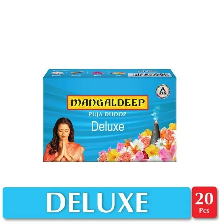 Mangaldeep Pooja Dhoop Deluxe Fragrance, 20 Sticks,
