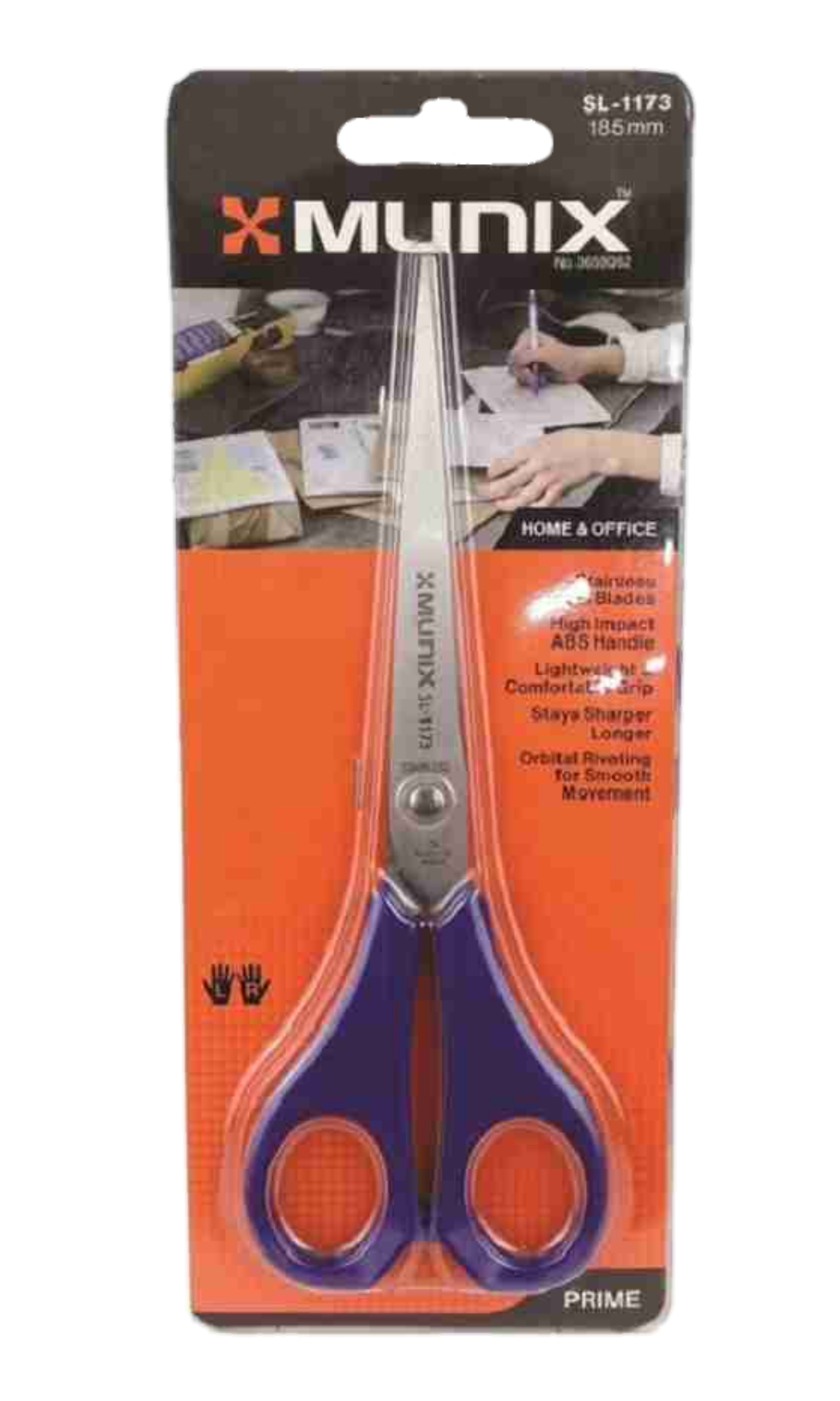 Kangaro Munix Scissors SL- 1173,  185 mm , ( Home & Office ) Pack of 1