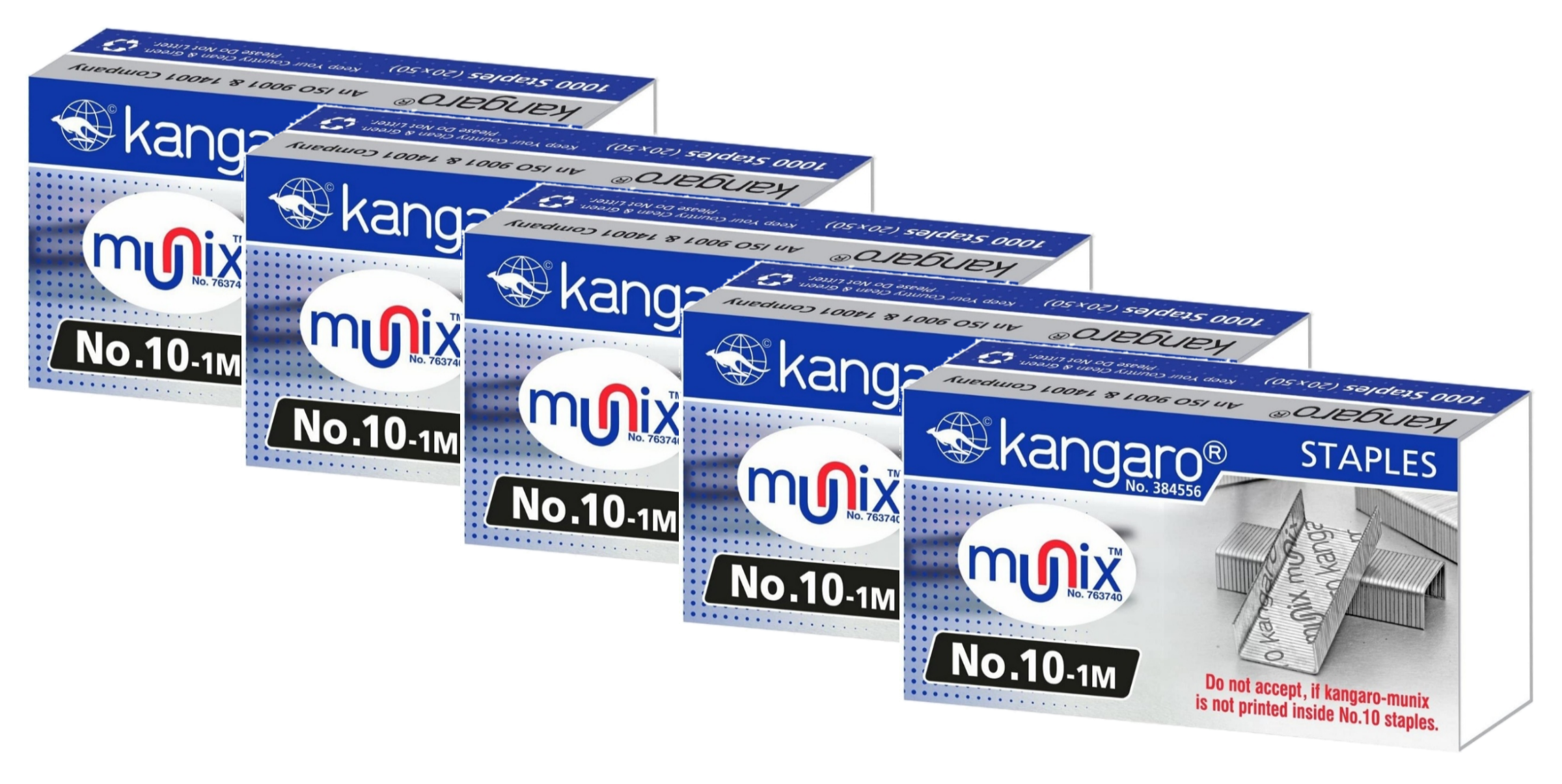 Kangaro No.10-1M Staple Pin (Set of 5 Pack)