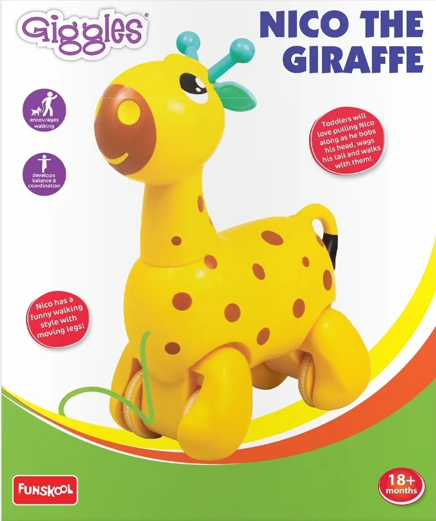 Funskool Giggles Nico the Giraffe Yellow