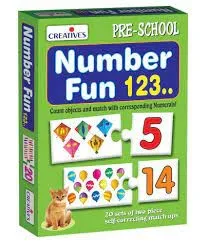 Creatives, Number Fun 123..., Pre- School, Age 3 and Above, 20 Set Puzzle Games
