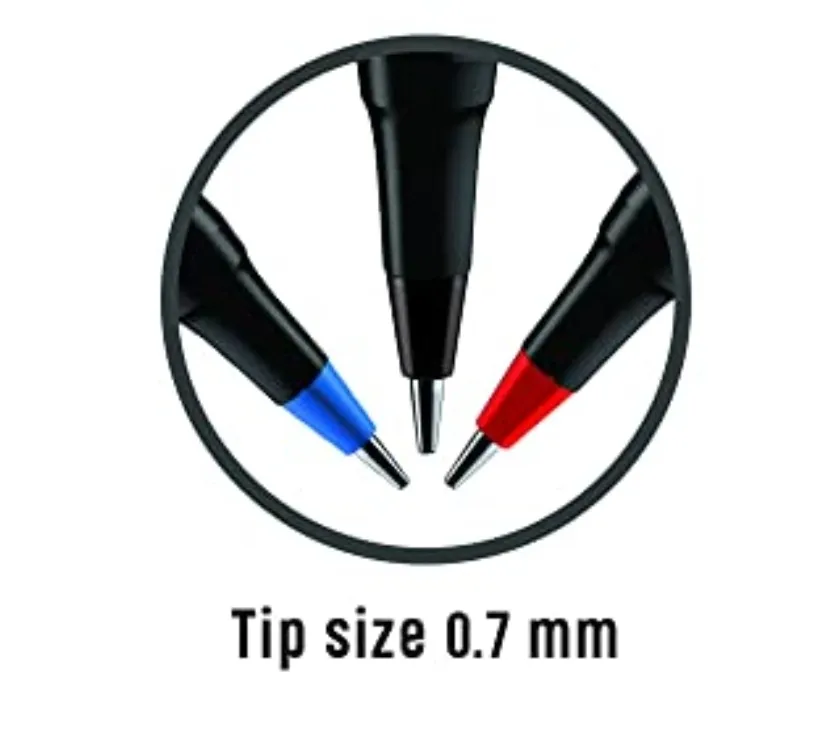 Linc Pentonic Multi Colour 0.7 mm Ball Point Pen Blue, Black and Red Colour Pen Jar of 50 Ball Point pen
