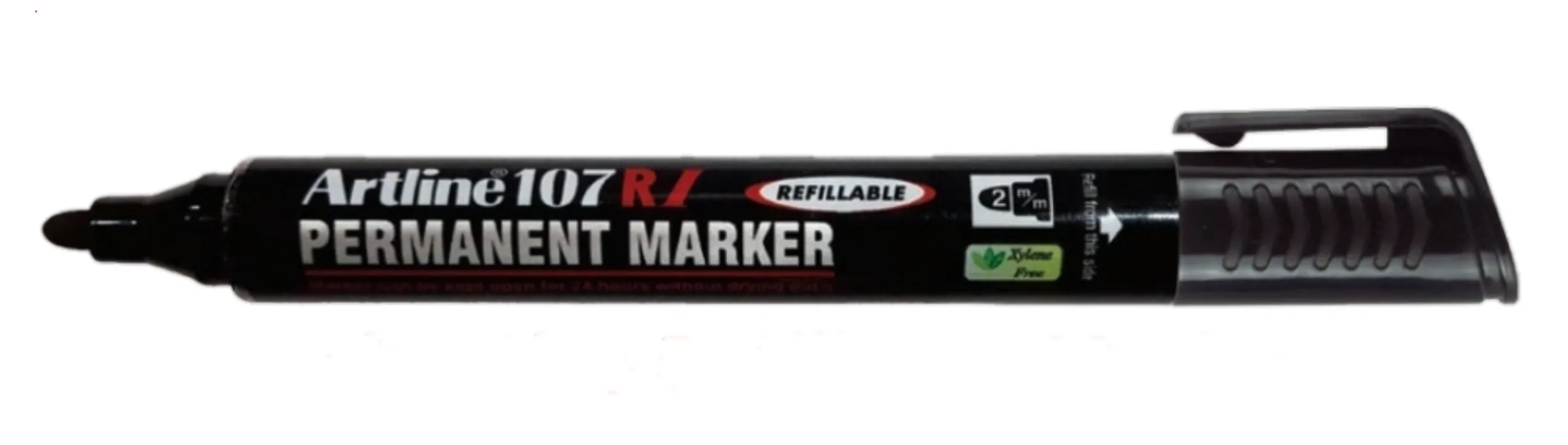 Artline Permanent Marker 107 RI Black Refillable Pack of 1 Marker