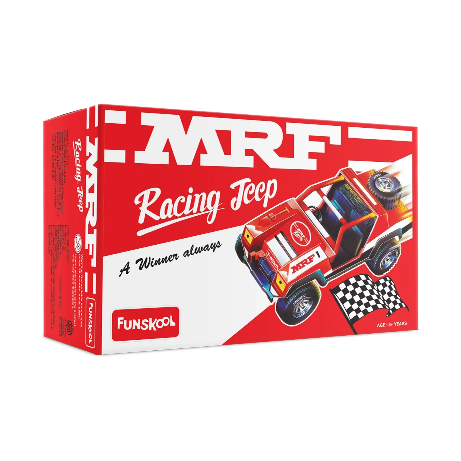 Funskool MRF Racing Jeep Red Colour Ready to Race