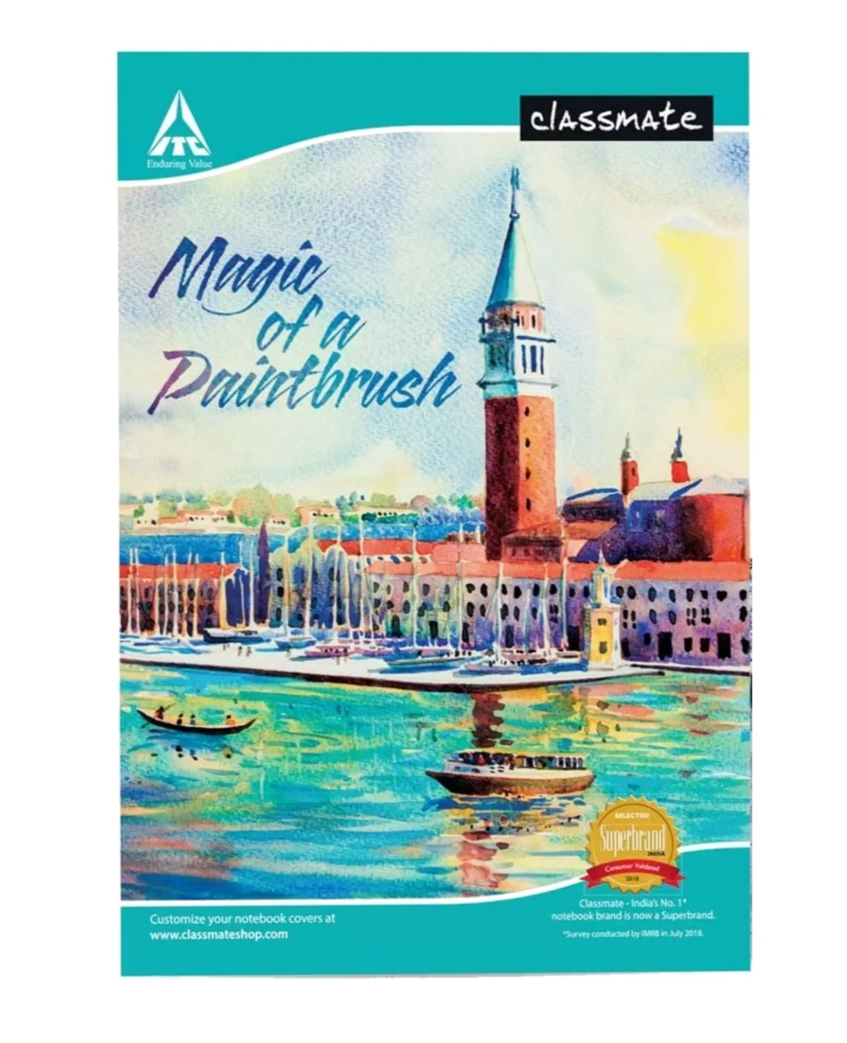 Classmate Unruled , Plane, Notebook, Without Lining, 140 Pages, 29.7 X 21 cm, Pack of 1