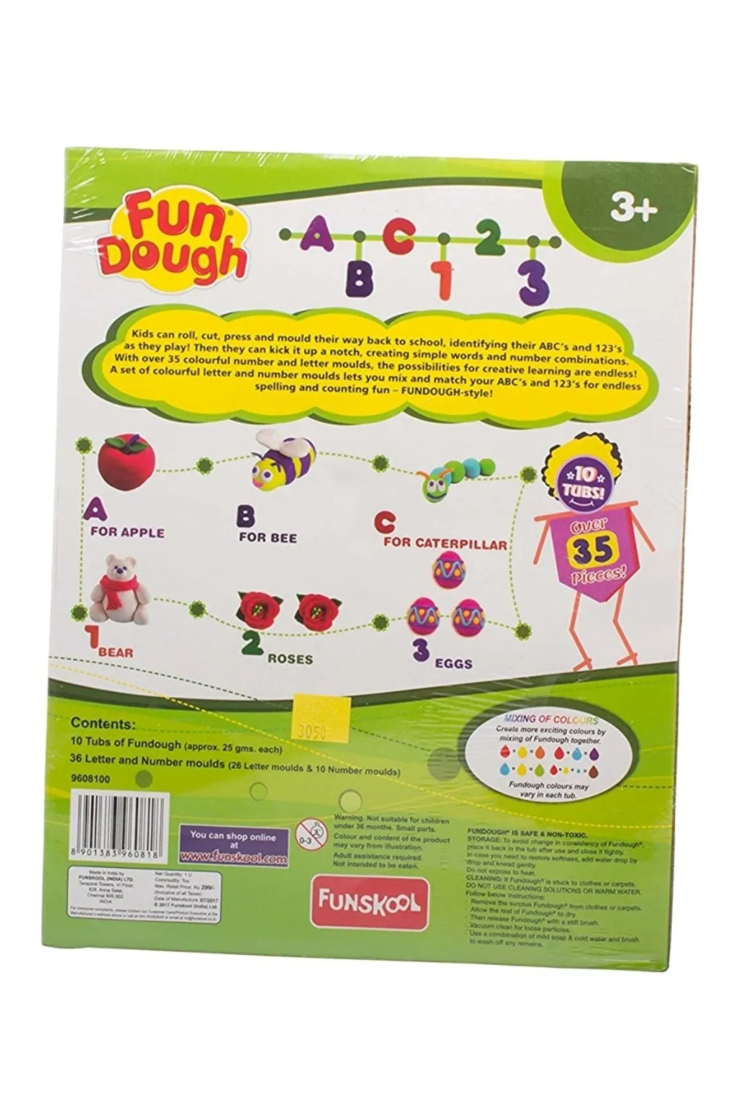 Funskool Fundough Numbers, Letters N Fun Multi Colour