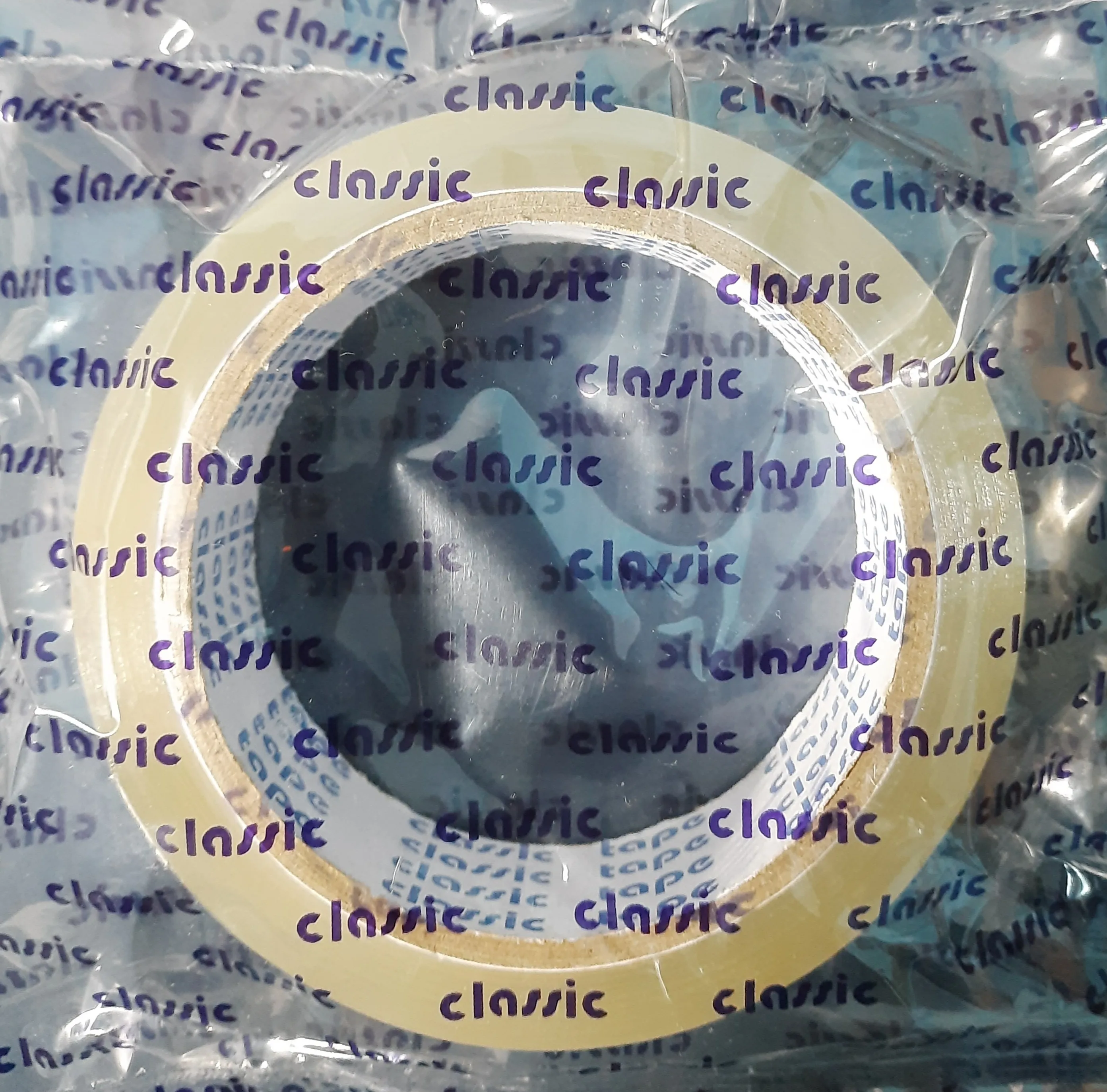 Classic 30 Micron 24 mm/1 Inch Transparent Self Adhesive Tape, Premium Quality, Pack of 1 Roll
