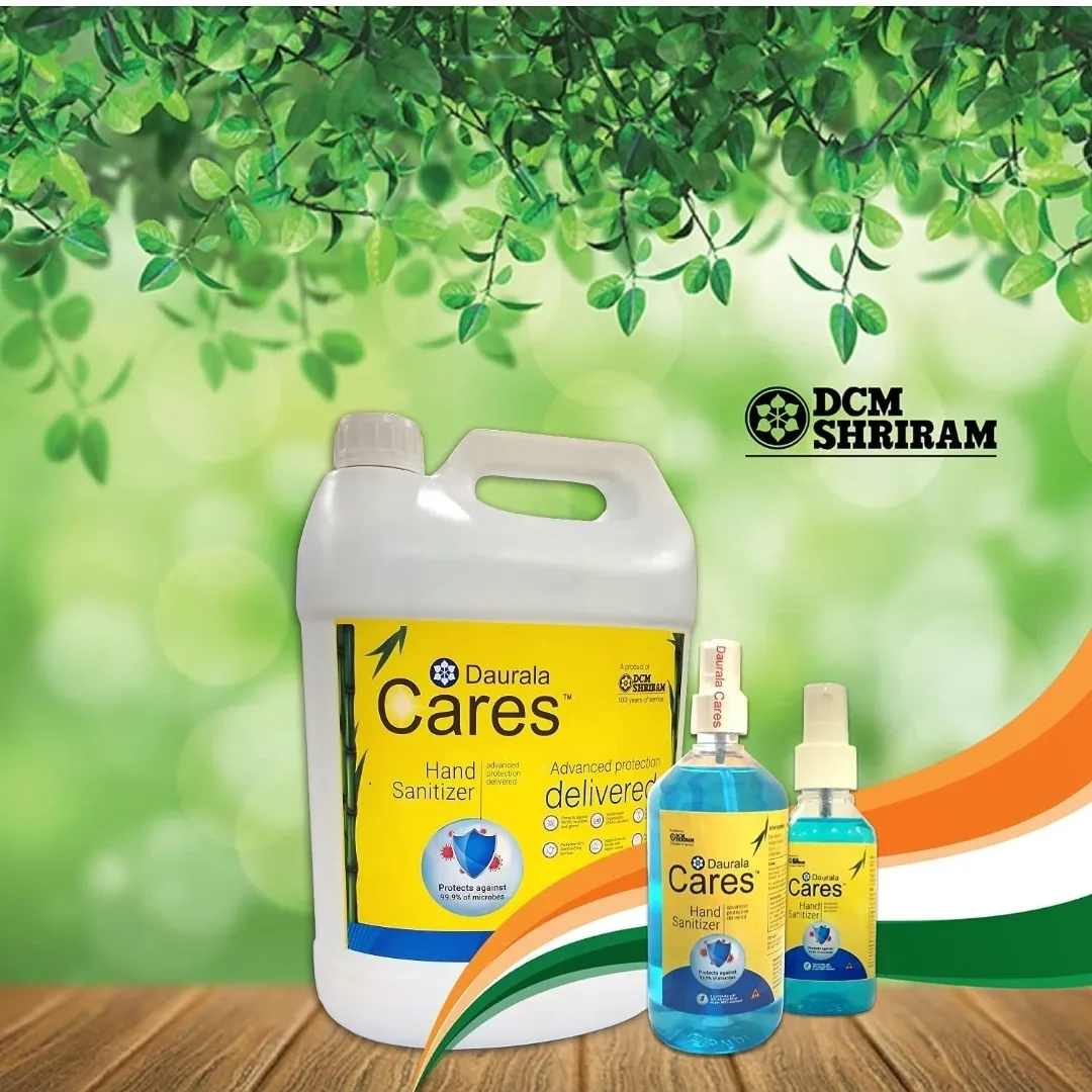 Daurala Cares Hand Sanitizer, Advanced Protection, 5 Liter, 80% Alcohol-Ethyl WHO Standard