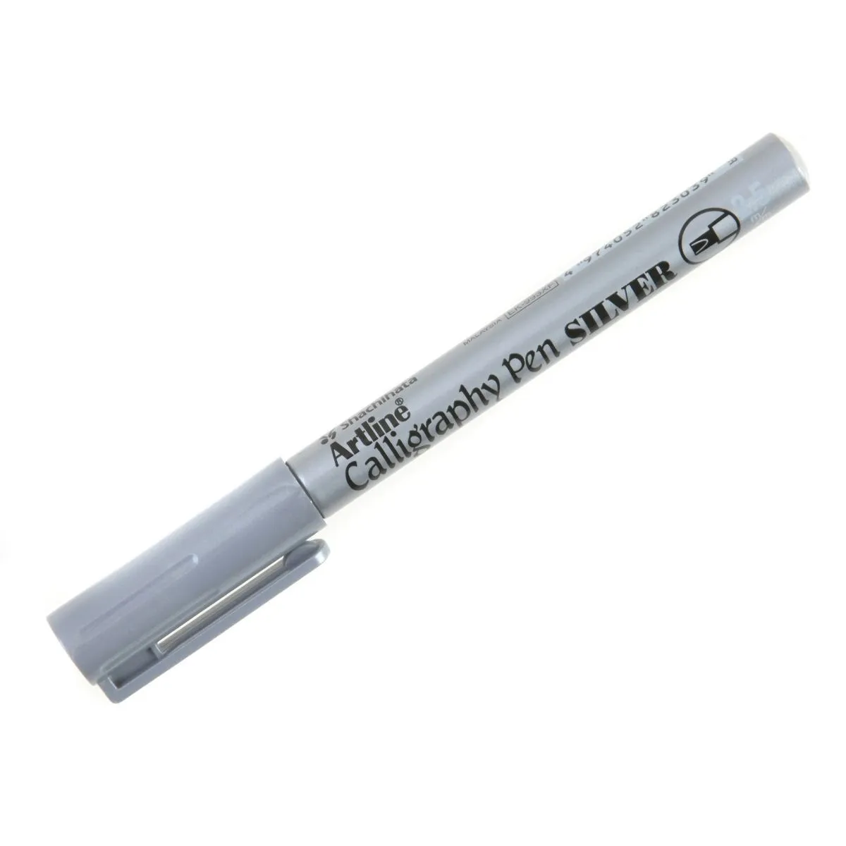 Artline Calligraphy Pen Silver Metallic Ink Pen Tip Size 2.5 mm Pack of 1