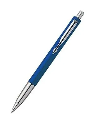 Parker Vector Standard Chrome Trim Ball Pen (Pack of 1) Blue