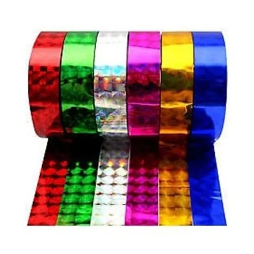 Holographic Duct Tape in Purple, Red, Silver, Blue or Green, 1.89 Inch X 5  Yards -  India