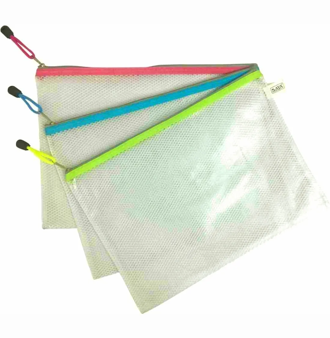 Saya PVC Zipper Bag, SY - 2305, Nylon Zip Bag, 1 Pack of 1 Bag