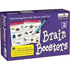 Creatives Brain Boosters 2, Pre - School, Age 3 & Above, Wipe Off Card