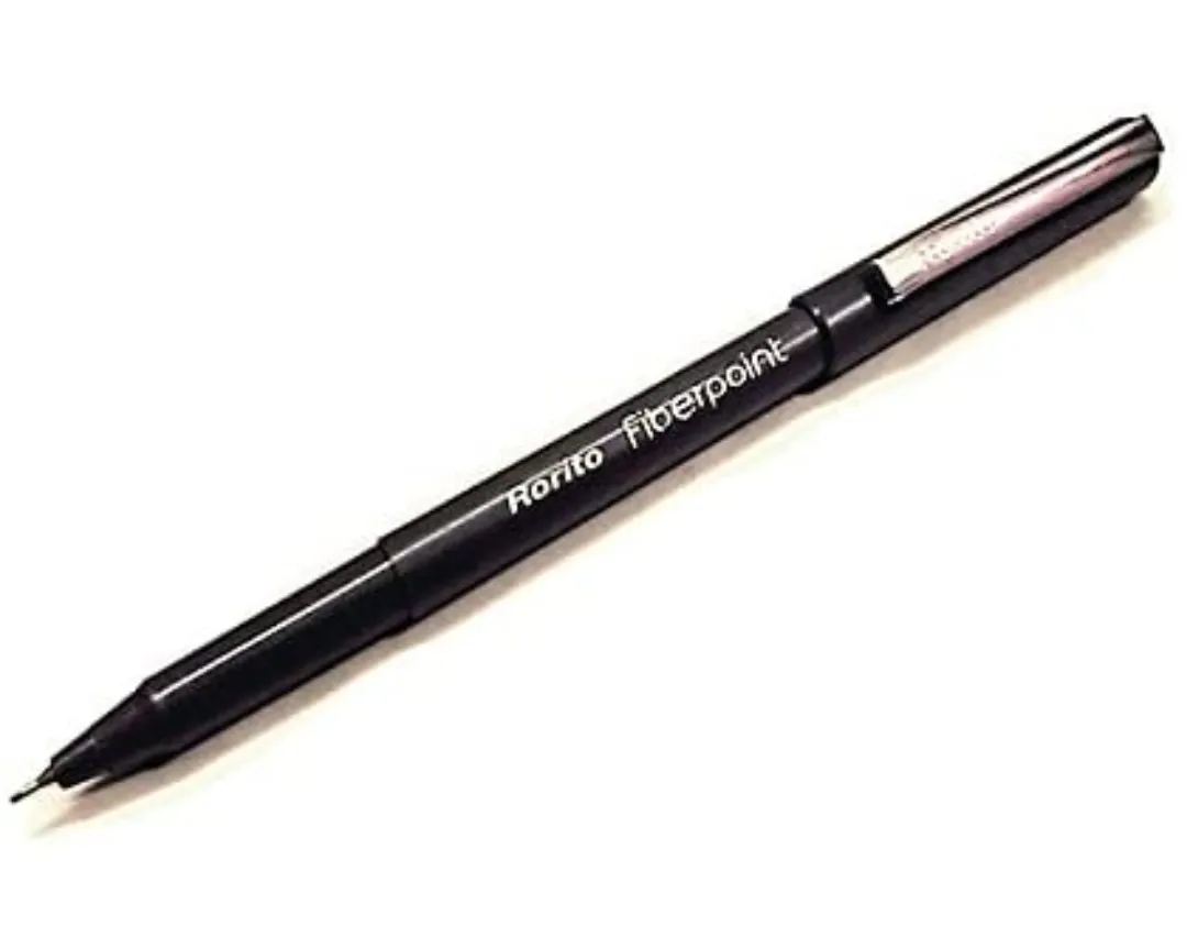 Rorito Fiber Point Black Pilot Pen Pack Of 10