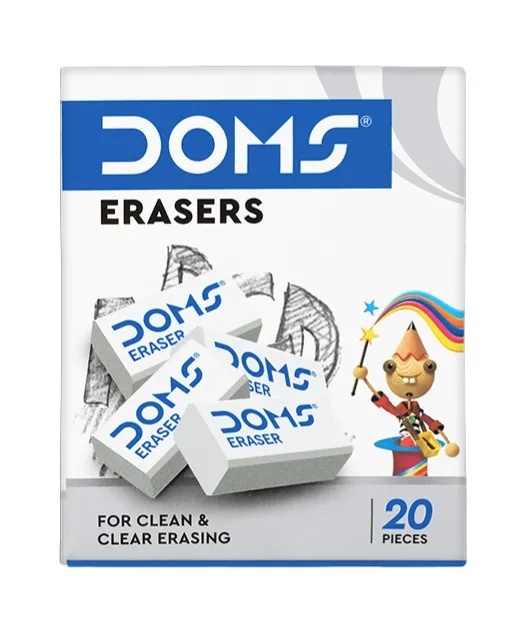 Doms Eraser White 1  Pack  of  (20 Pieces)