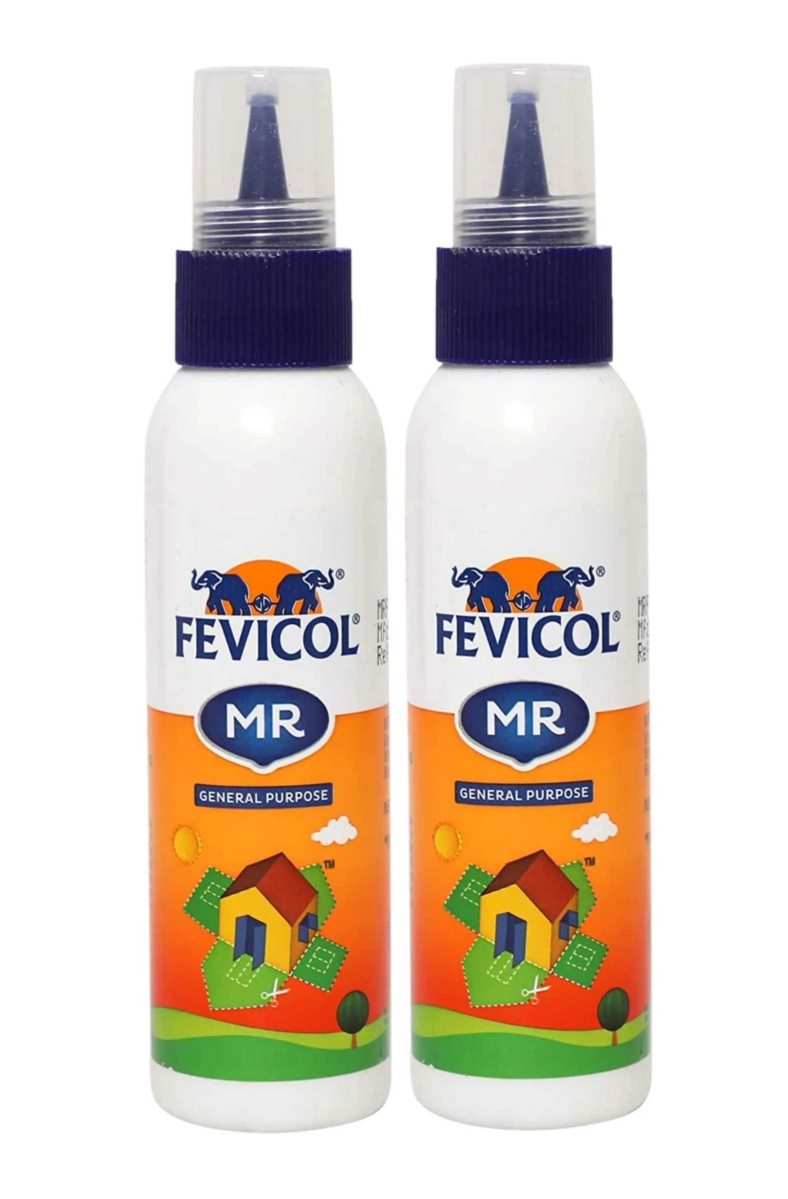Fevicol MR Easy Flow Squeeze Bottle, 105g Pack of 2