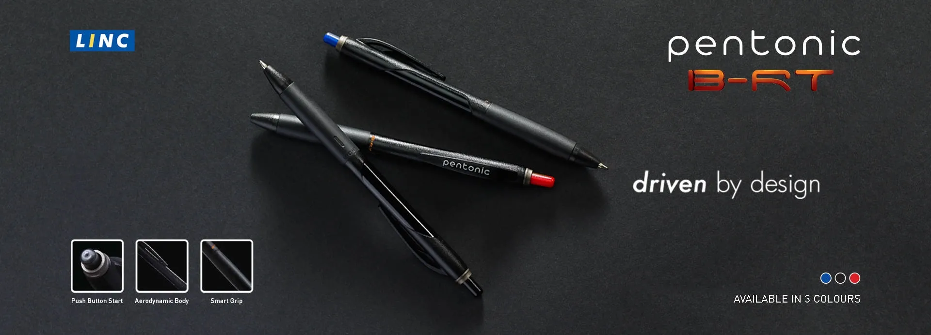 Linc Pentonic B - RT Ball Pen 0.7 mm Black Pen Pack of 1 Pen