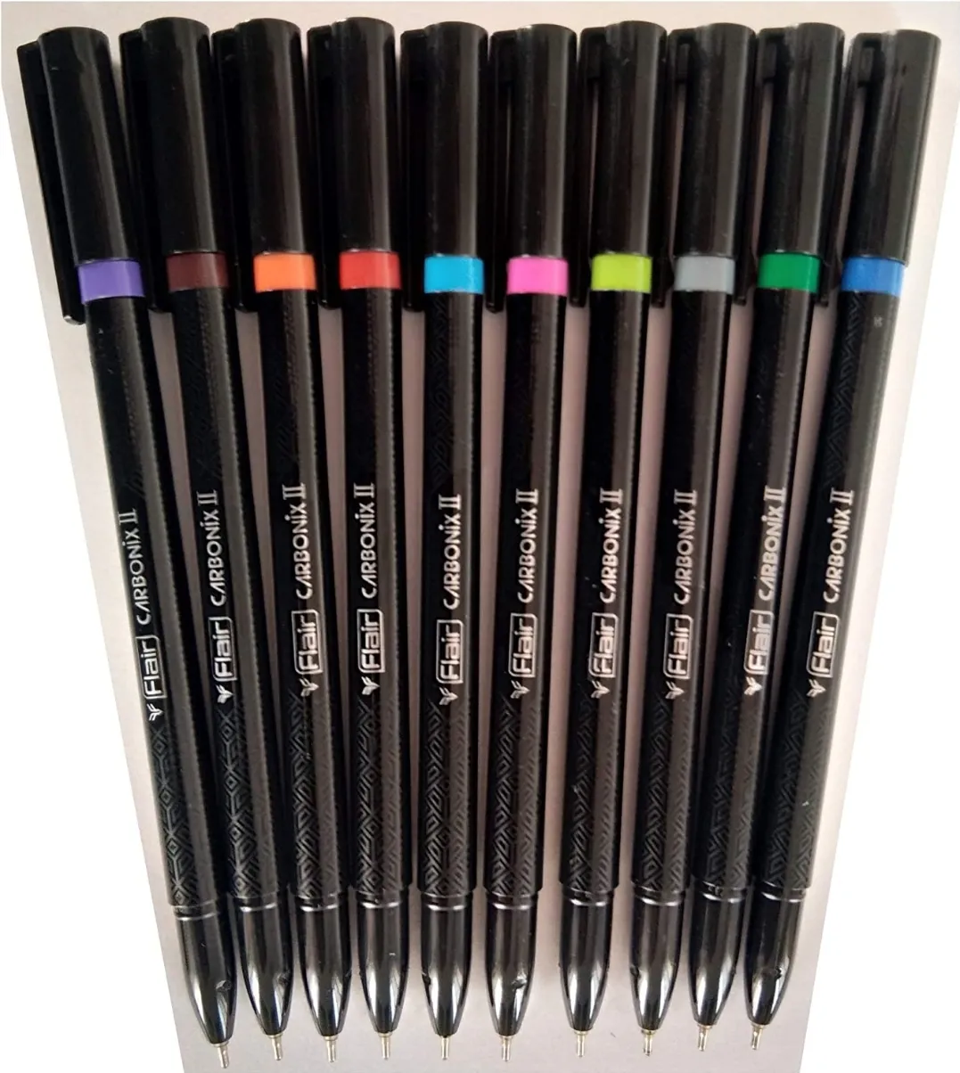 Flair Carbonix Assorted Ball Pen 1 Set of 10 Colour Ball Pen