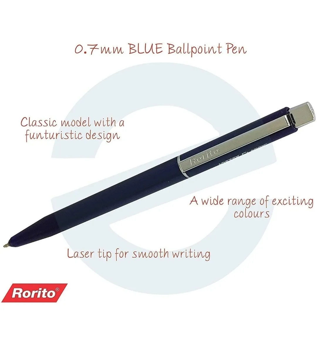 Rorito Jottek Classic Retractable Pen (Blue) - (Pack of 1)